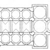 pianta con lo schema delle volte